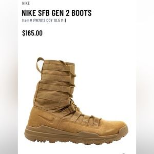 NWOB Nike SFB Combat boots